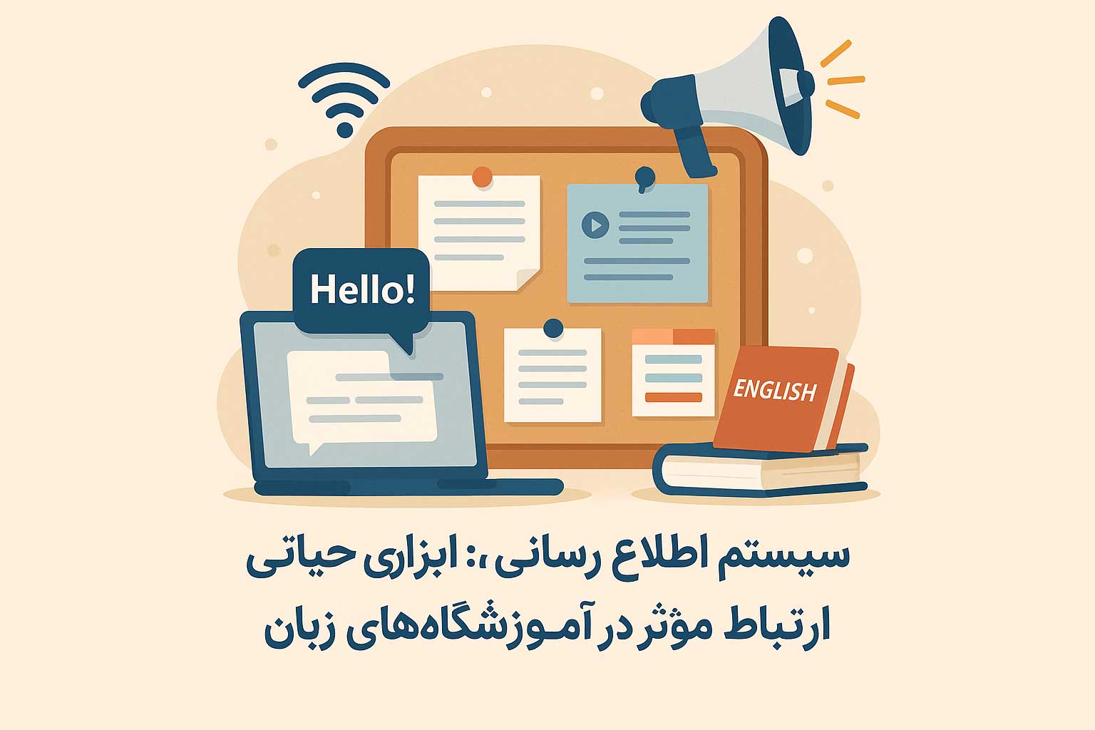 سیستم اطلاع رسانی؛ ابزاری حیاتی برای ارتباط مؤثر در آموزشگاه های زبان